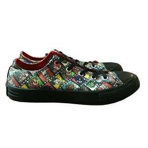 Converse All Star Sneakers Kids Junior Size 2 Teen Titans Go 662928F Black Shoes